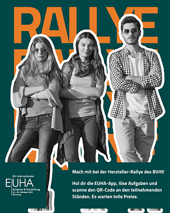 Plakat des Bundesverbands der Hörsysteme-Industrie, auf dem die Herstellerrallye beworben wird