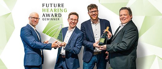 .Bildbeschreibung: Gewinner Pforzheimer Wirtschaftspreis 2025 und Future Hearing Award 2025