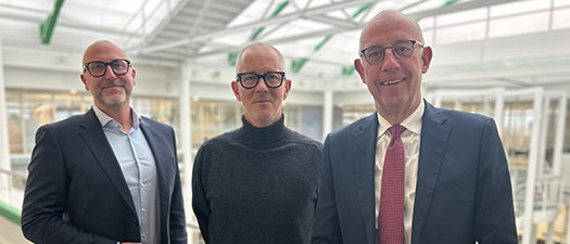 Bildbeschreibung: Oliver Lux, Sonova, Eric Bernard, Sonova und Jakob Stephan Baschab, biha (v. l.)