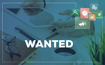 Auf dem Bild steht „Wanted“ – für Suche.