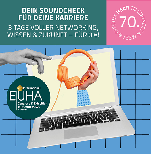 Das Bild zeigt den Flyer zum kostenlosen Eintritt auf dem EUHA-Kongress für Schüler und Azubis.